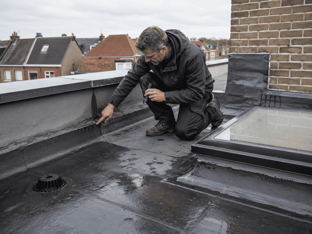 Diagnostic des points sensibles d’infiltration sur une toiture plate